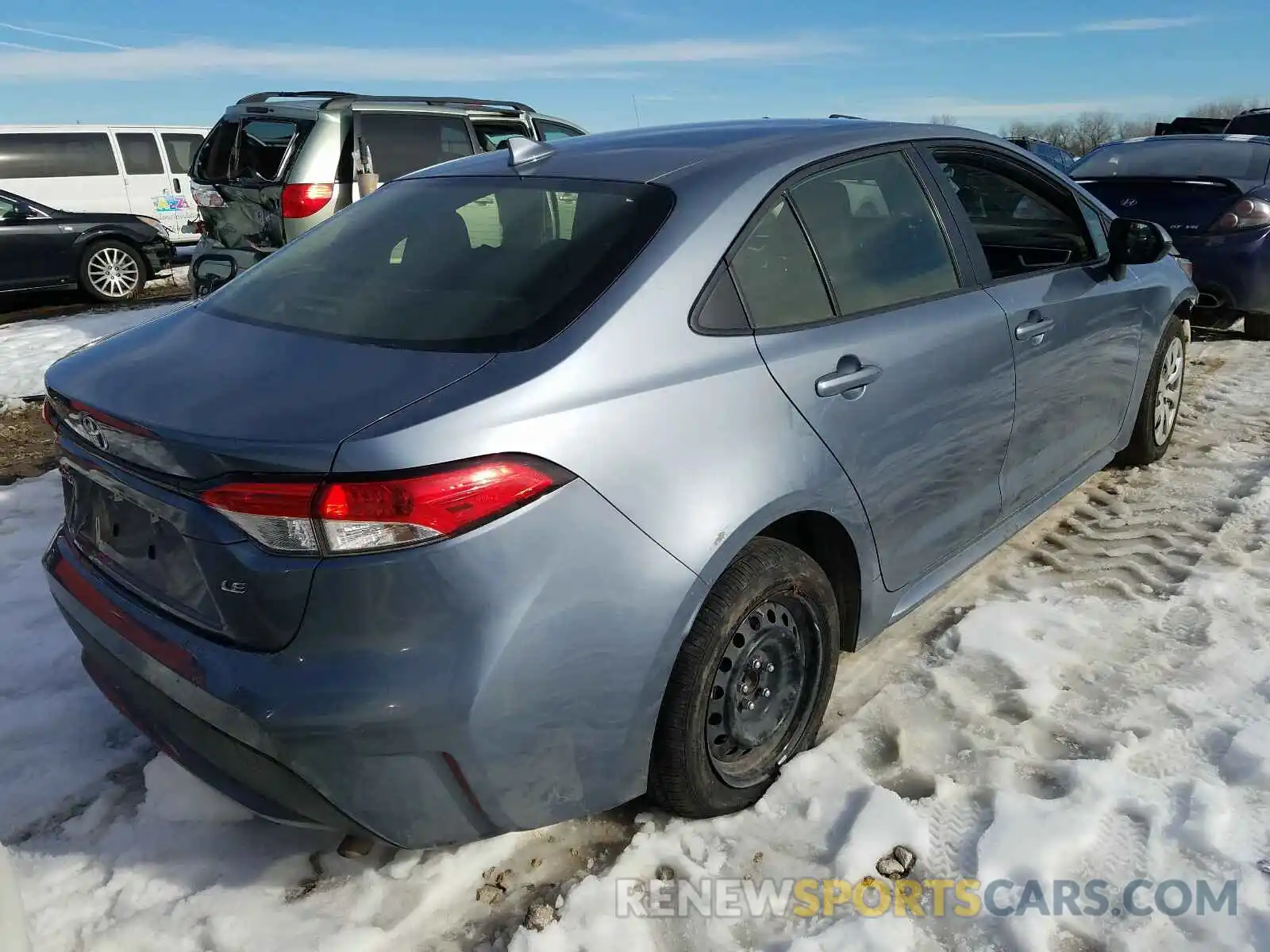 4 Photograph of a damaged car JTDEPRAE3LJ050146 TOYOTA COROLLA 2020