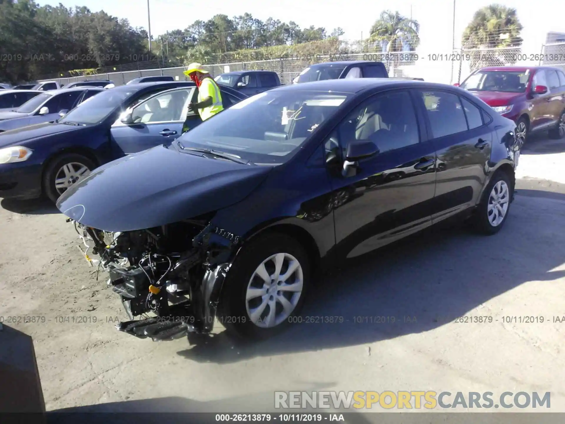 2 Photograph of a damaged car JTDEPRAE3LJ050275 TOYOTA COROLLA 2020