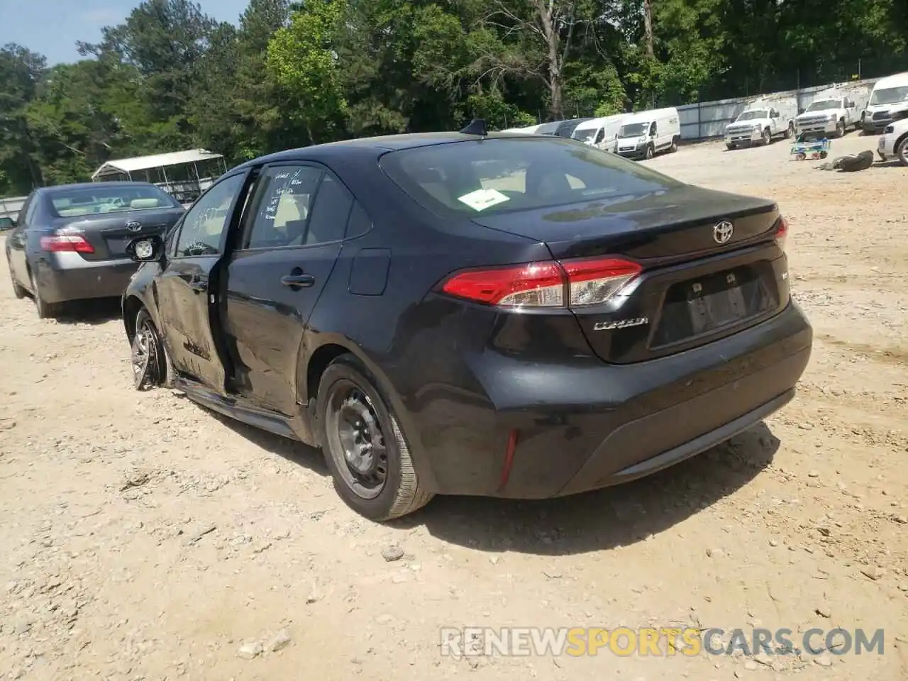 3 Photograph of a damaged car JTDEPRAE3LJ050504 TOYOTA COROLLA 2020