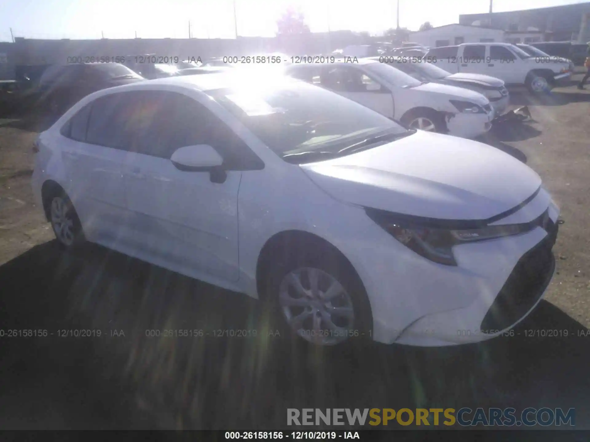 1 Photograph of a damaged car JTDEPRAE3LJ050759 TOYOTA COROLLA 2020