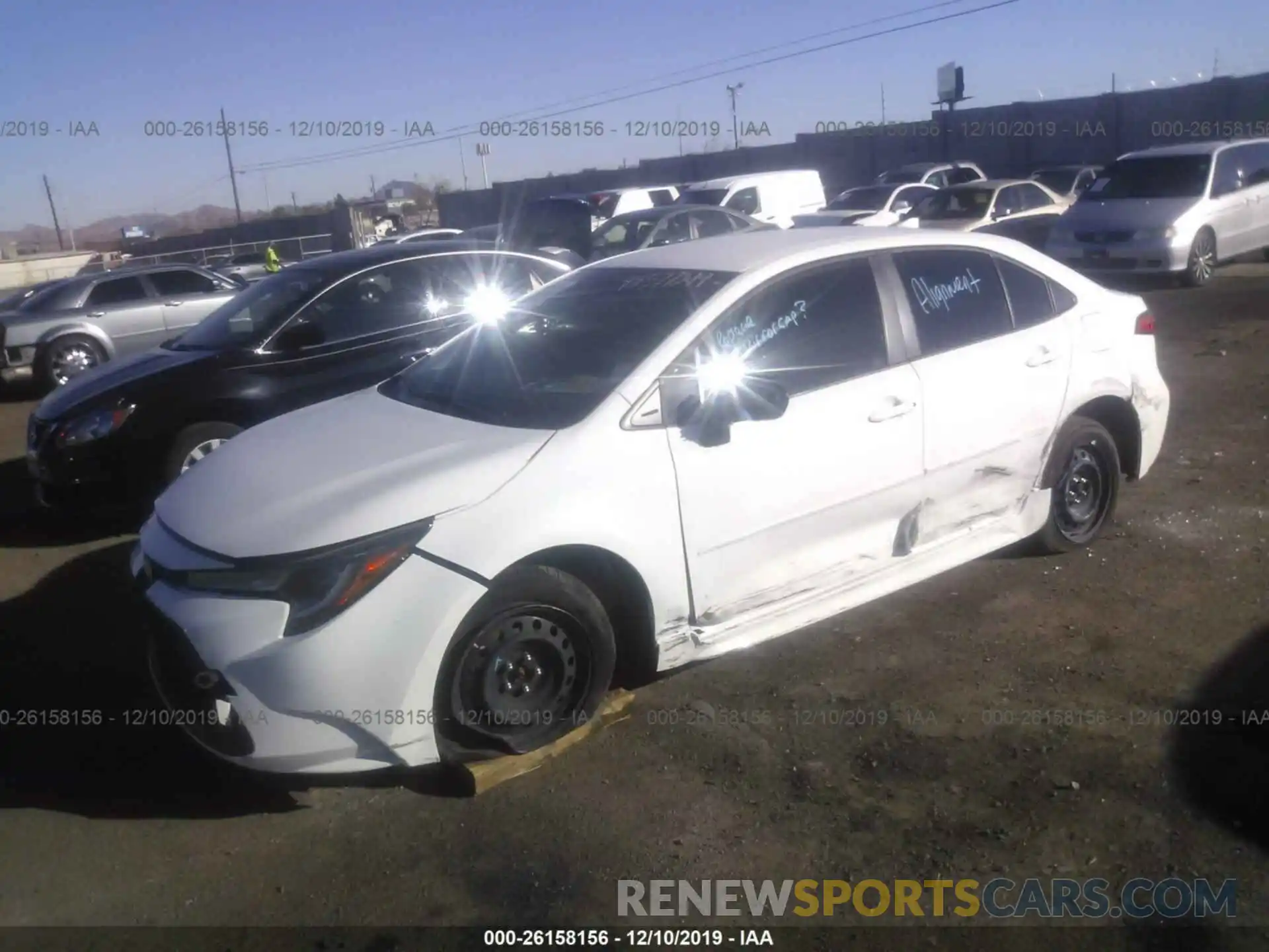 2 Photograph of a damaged car JTDEPRAE3LJ050759 TOYOTA COROLLA 2020