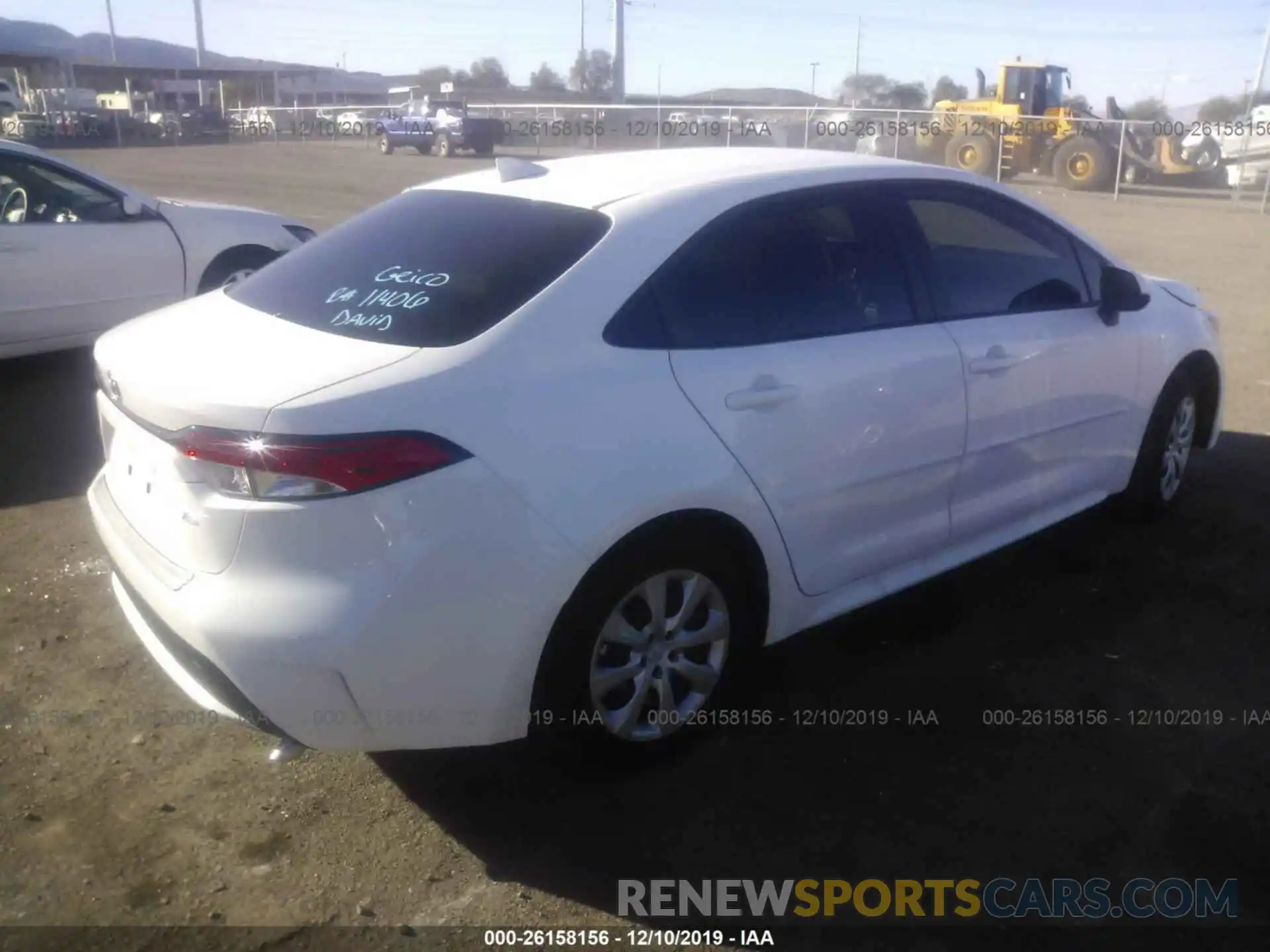 4 Photograph of a damaged car JTDEPRAE3LJ050759 TOYOTA COROLLA 2020