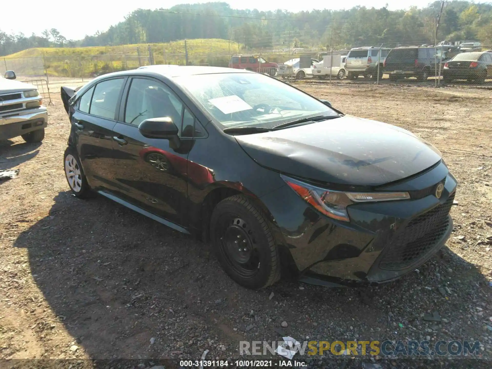 1 Photograph of a damaged car JTDEPRAE3LJ050762 TOYOTA COROLLA 2020