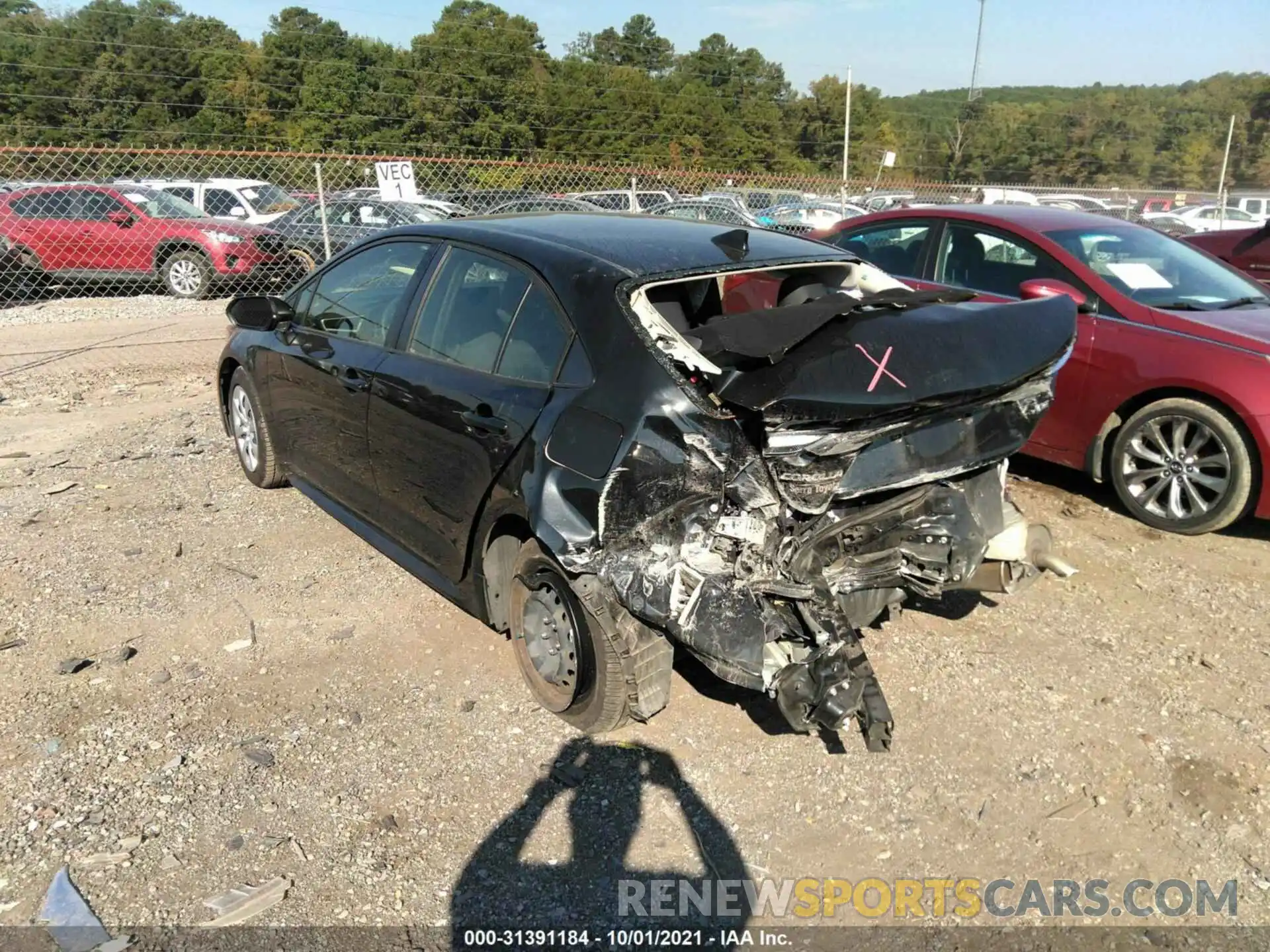 3 Photograph of a damaged car JTDEPRAE3LJ050762 TOYOTA COROLLA 2020