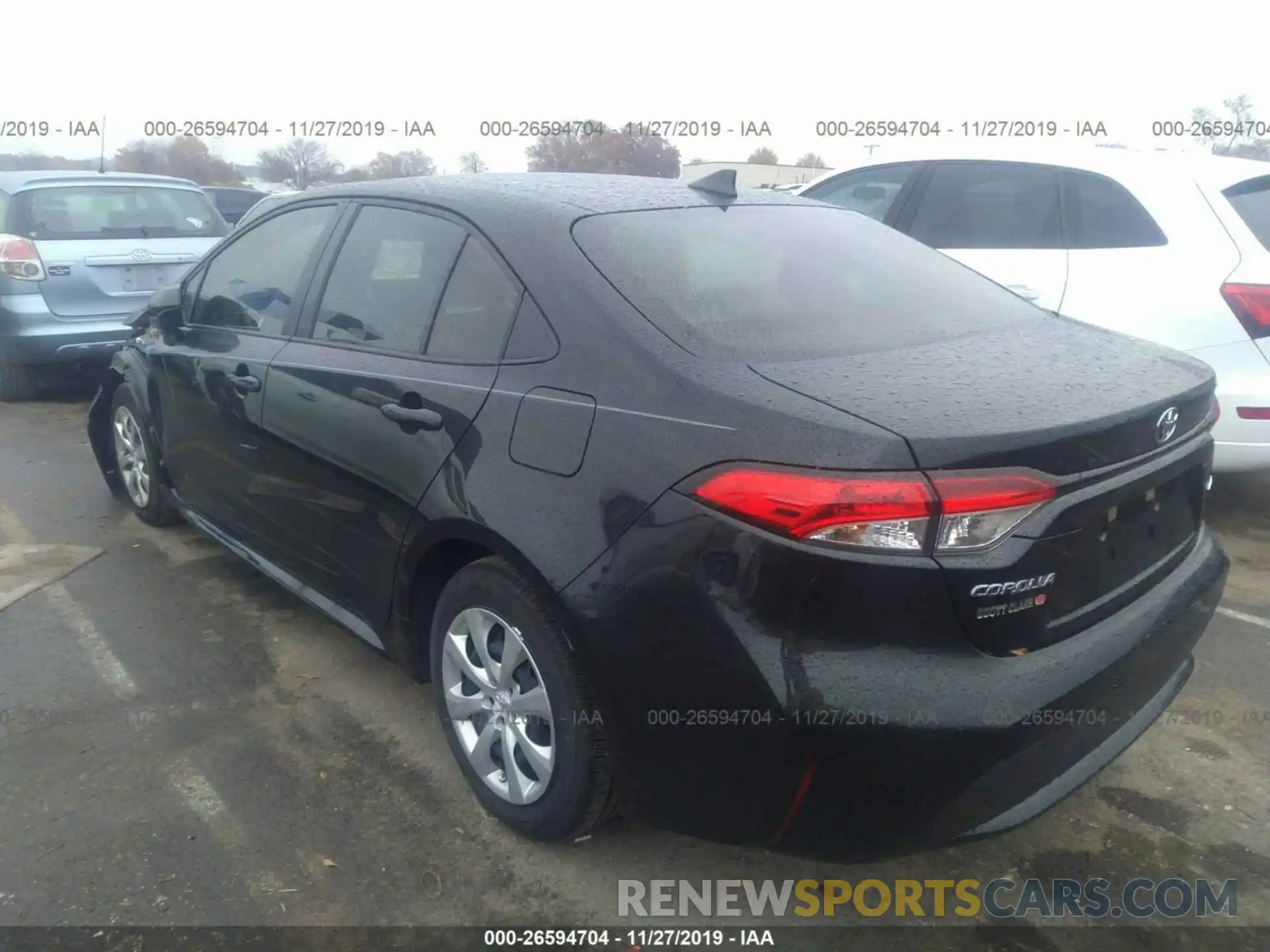 3 Photograph of a damaged car JTDEPRAE3LJ050843 TOYOTA COROLLA 2020