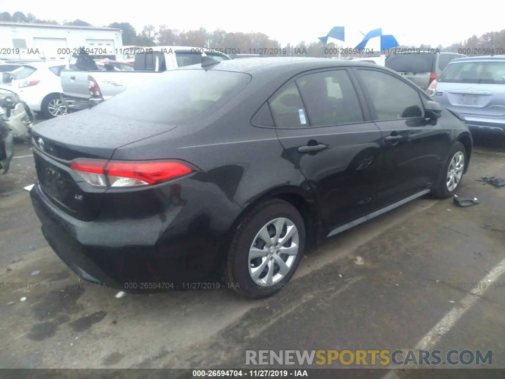 4 Photograph of a damaged car JTDEPRAE3LJ050843 TOYOTA COROLLA 2020