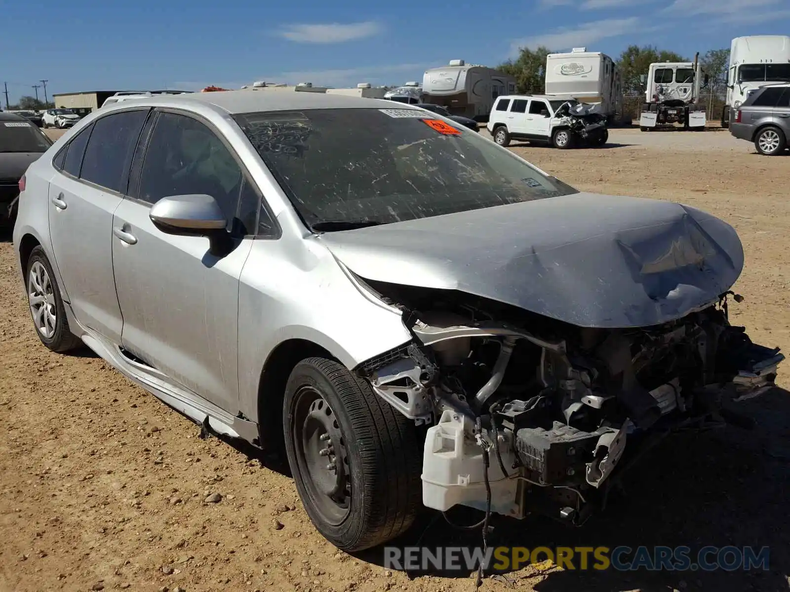 1 Photograph of a damaged car JTDEPRAE3LJ050924 TOYOTA COROLLA 2020