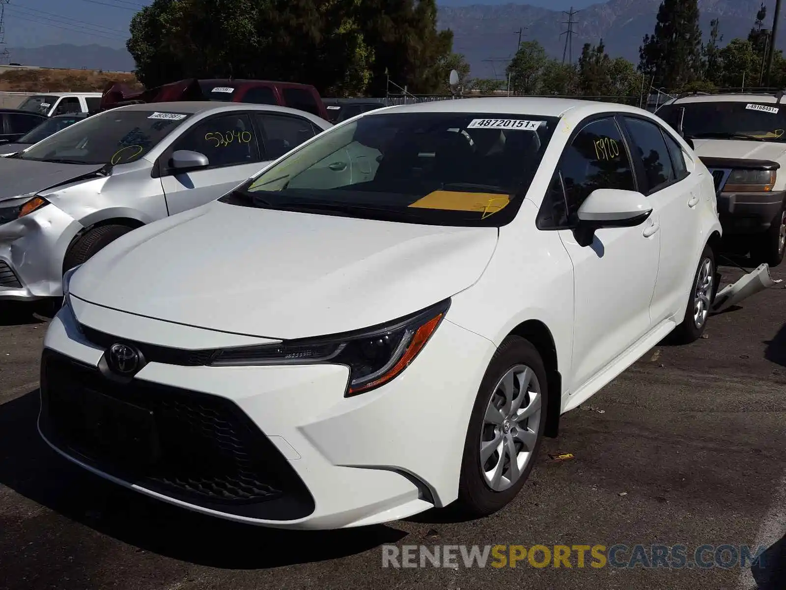 2 Photograph of a damaged car JTDEPRAE3LJ050941 TOYOTA COROLLA 2020