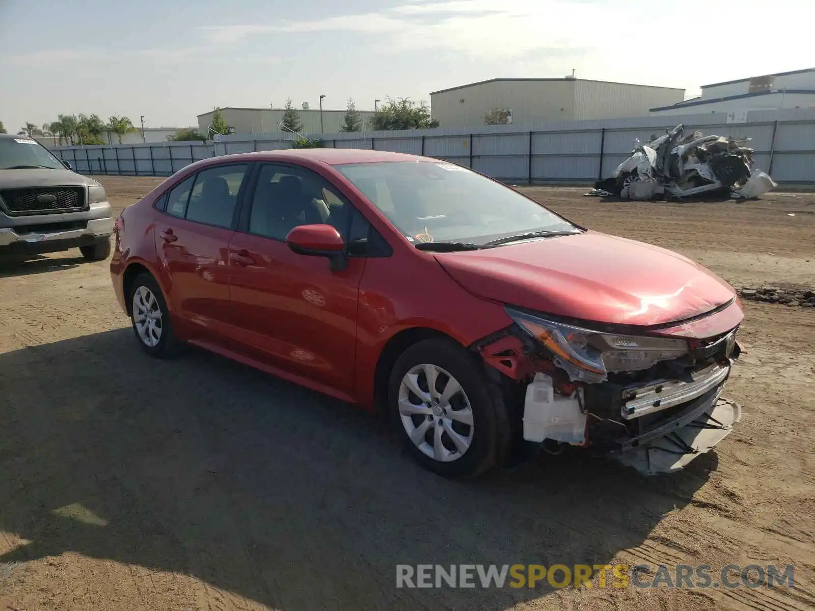 1 Photograph of a damaged car JTDEPRAE3LJ051071 TOYOTA COROLLA 2020