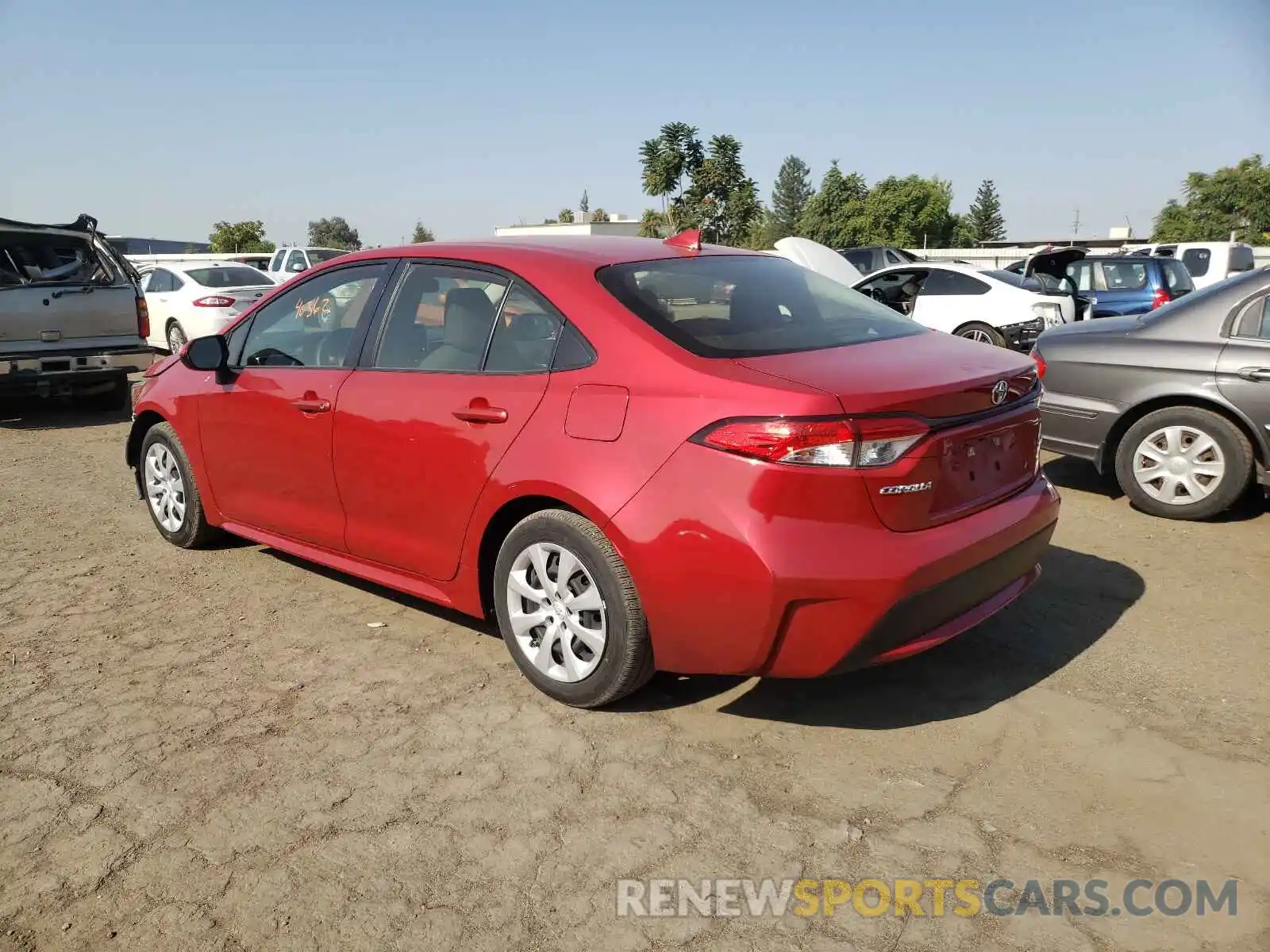 3 Photograph of a damaged car JTDEPRAE3LJ051071 TOYOTA COROLLA 2020