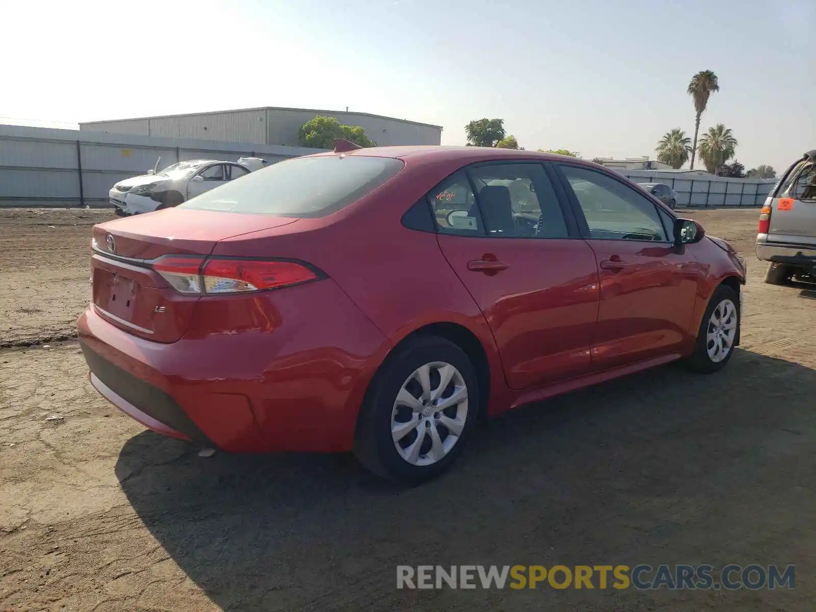 4 Photograph of a damaged car JTDEPRAE3LJ051071 TOYOTA COROLLA 2020