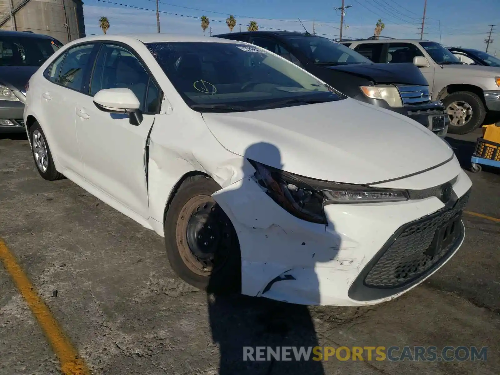 1 Photograph of a damaged car JTDEPRAE3LJ051118 TOYOTA COROLLA 2020