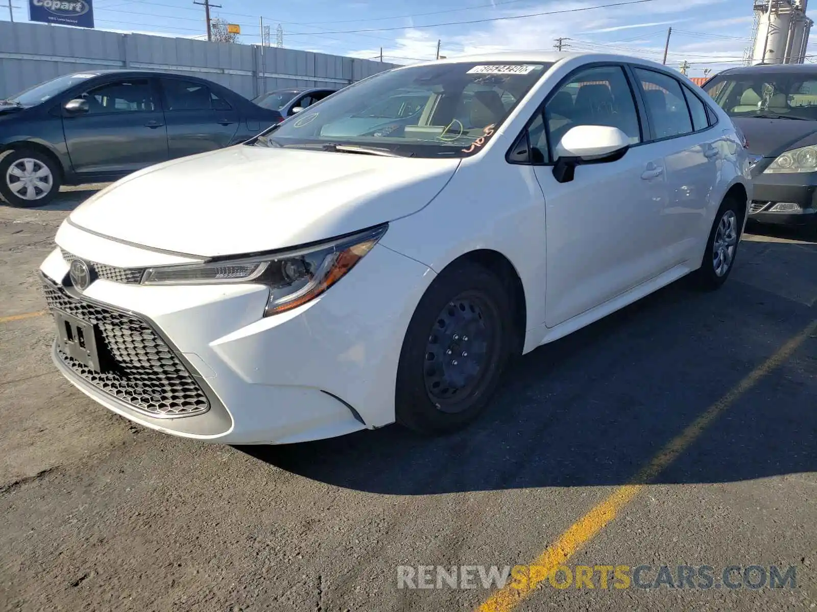 2 Photograph of a damaged car JTDEPRAE3LJ051118 TOYOTA COROLLA 2020