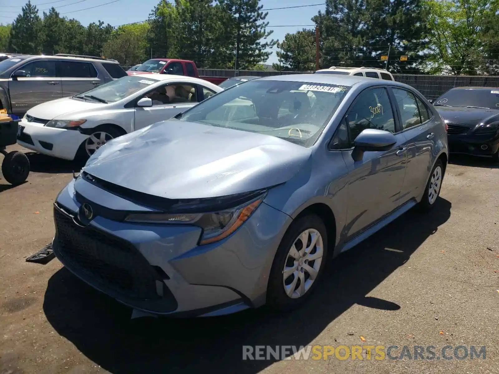 2 Photograph of a damaged car JTDEPRAE3LJ051135 TOYOTA COROLLA 2020