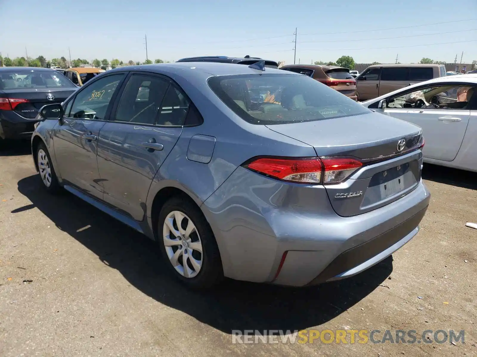 3 Photograph of a damaged car JTDEPRAE3LJ051135 TOYOTA COROLLA 2020