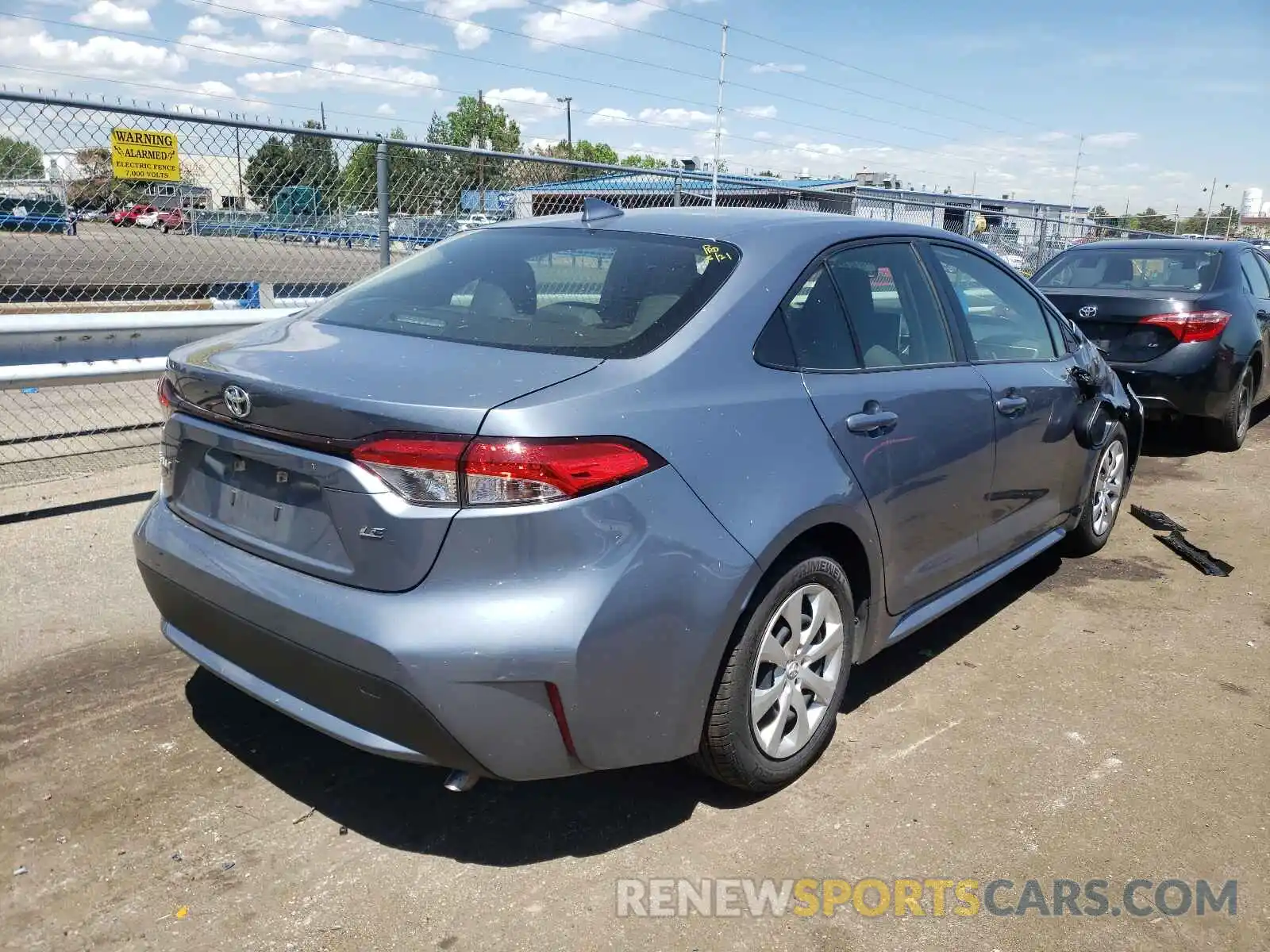 4 Photograph of a damaged car JTDEPRAE3LJ051135 TOYOTA COROLLA 2020