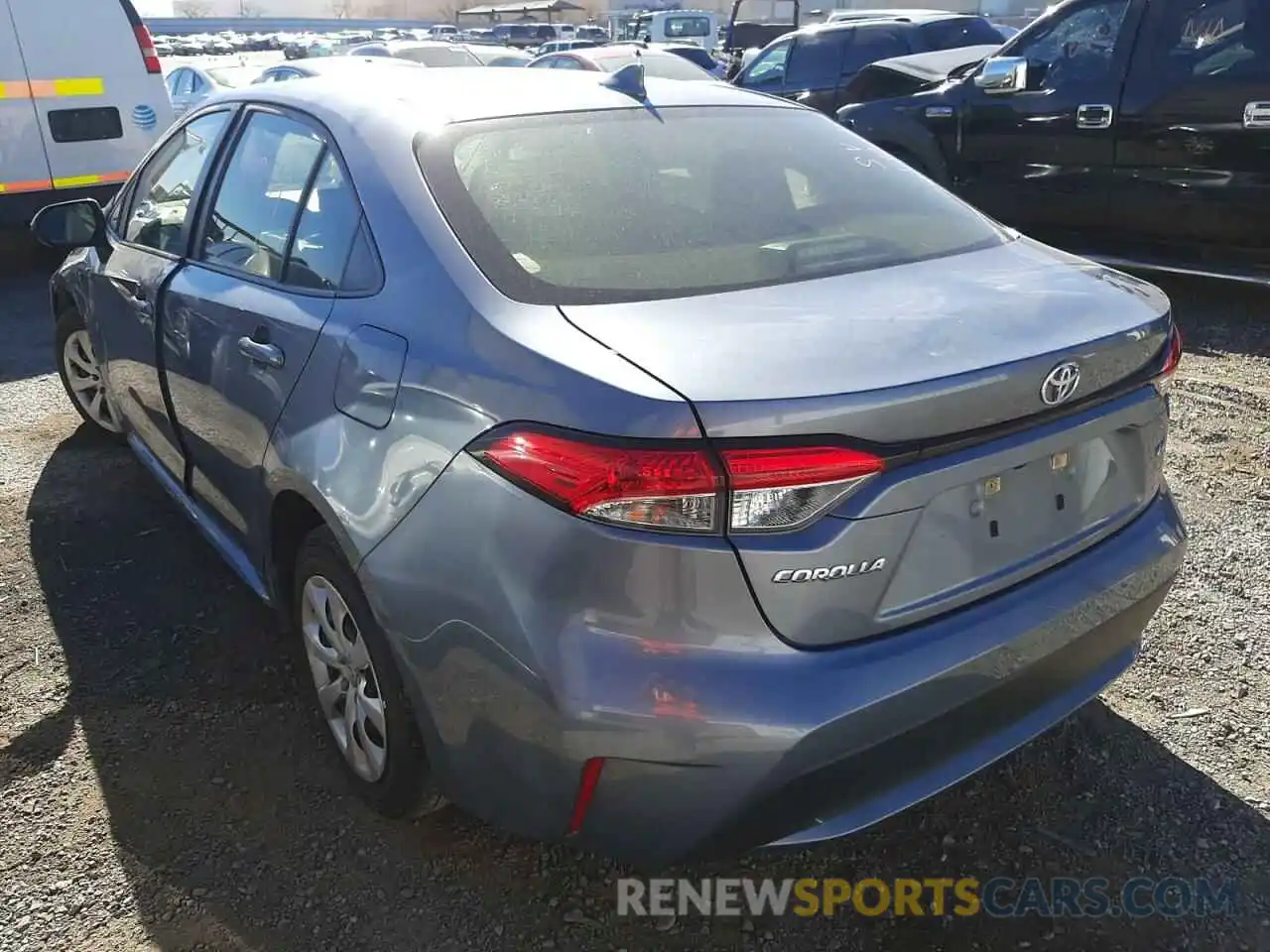 3 Photograph of a damaged car JTDEPRAE3LJ051930 TOYOTA COROLLA 2020