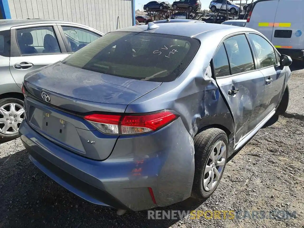 4 Photograph of a damaged car JTDEPRAE3LJ051930 TOYOTA COROLLA 2020