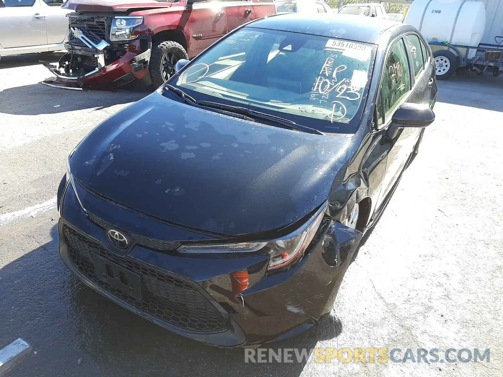 2 Photograph of a damaged car JTDEPRAE3LJ052186 TOYOTA COROLLA 2020