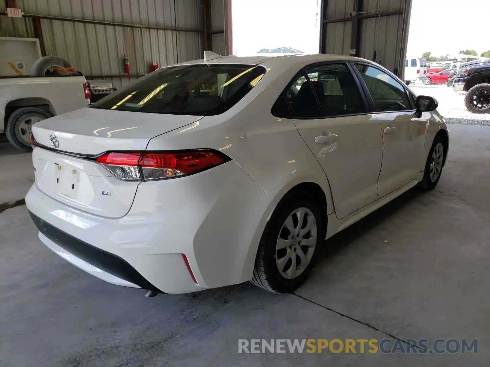 4 Photograph of a damaged car JTDEPRAE3LJ052687 TOYOTA COROLLA 2020