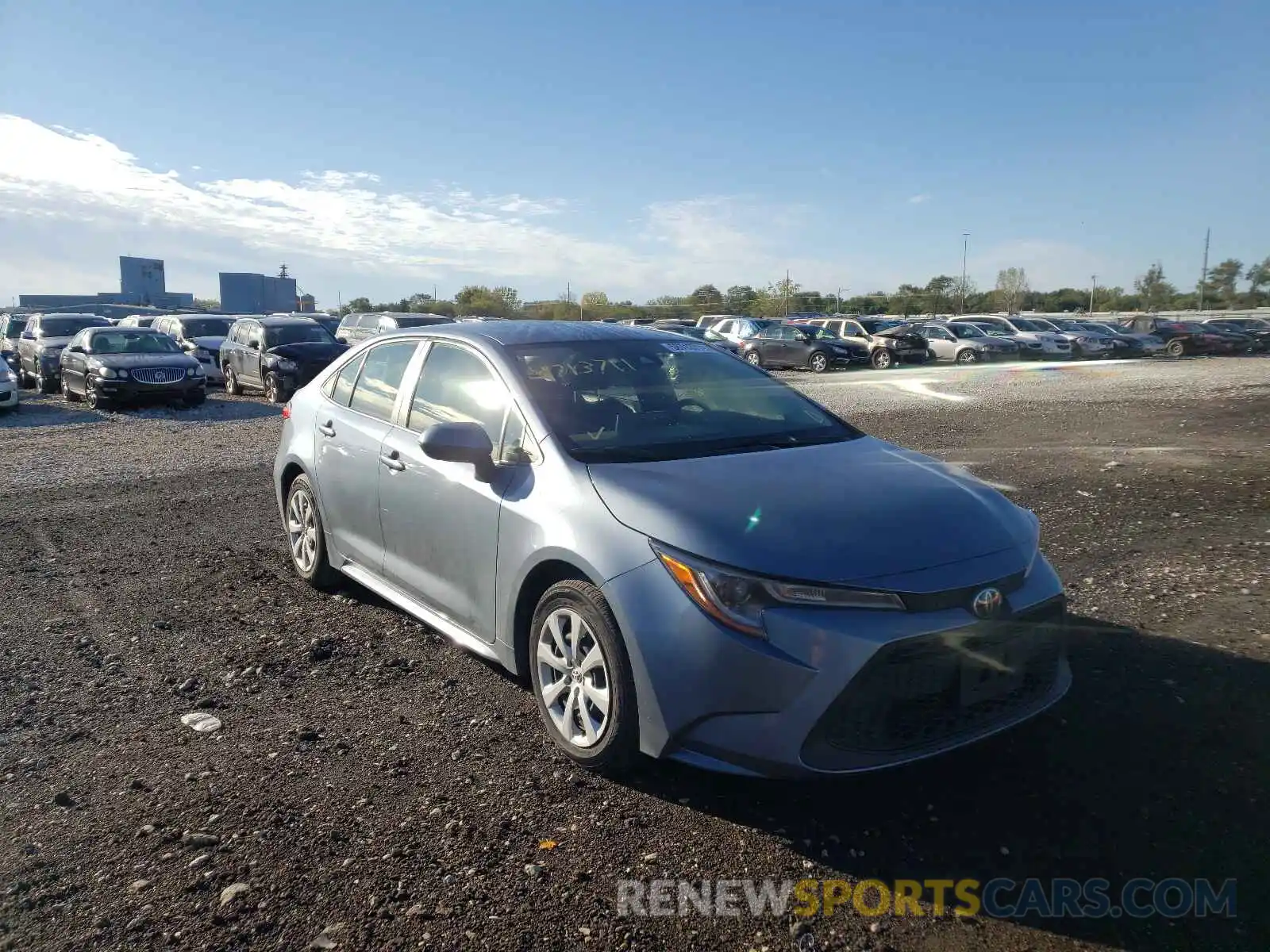 1 Photograph of a damaged car JTDEPRAE3LJ052835 TOYOTA COROLLA 2020