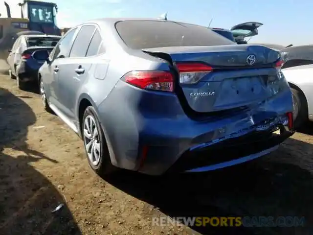 3 Photograph of a damaged car JTDEPRAE3LJ053158 TOYOTA COROLLA 2020