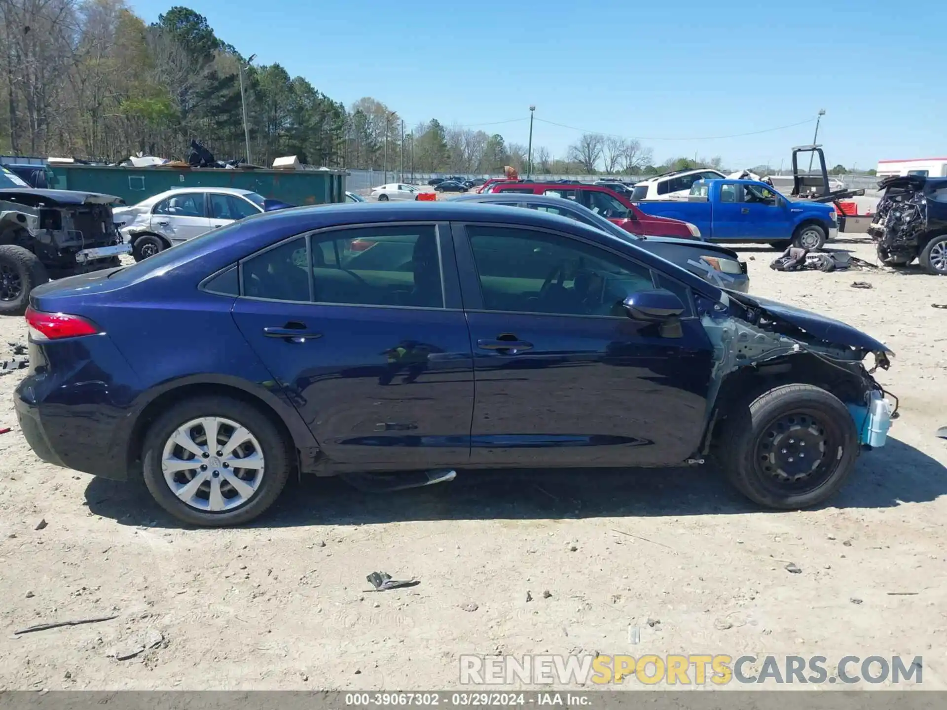 14 Photograph of a damaged car JTDEPRAE3LJ053211 TOYOTA COROLLA 2020