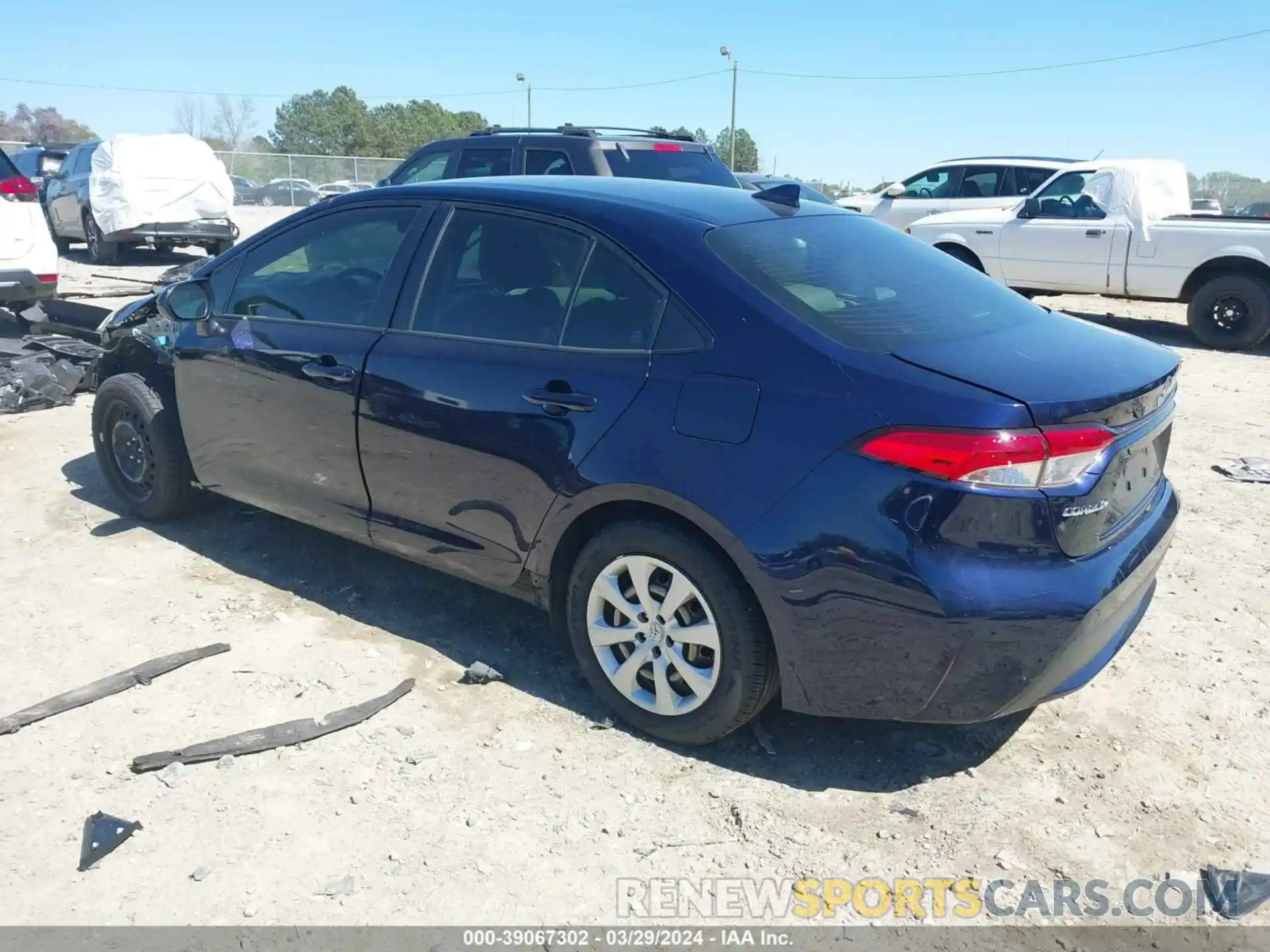 3 Photograph of a damaged car JTDEPRAE3LJ053211 TOYOTA COROLLA 2020