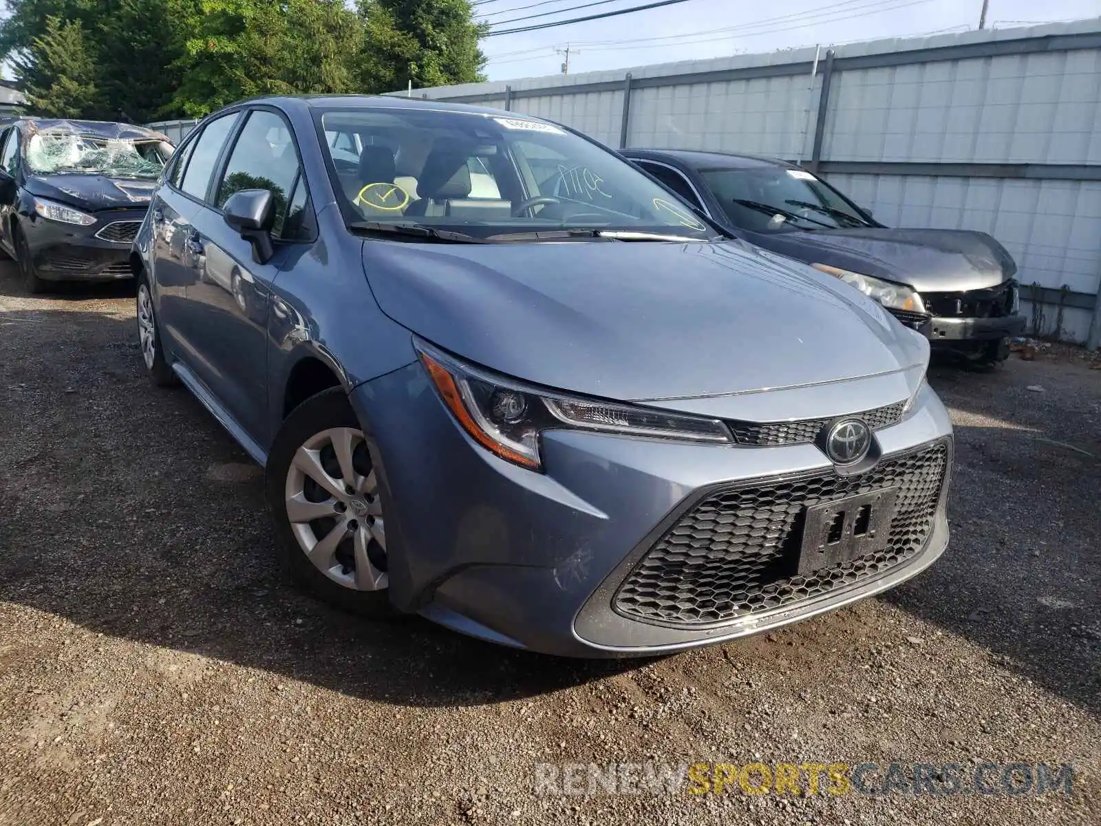 1 Photograph of a damaged car JTDEPRAE3LJ053628 TOYOTA COROLLA 2020