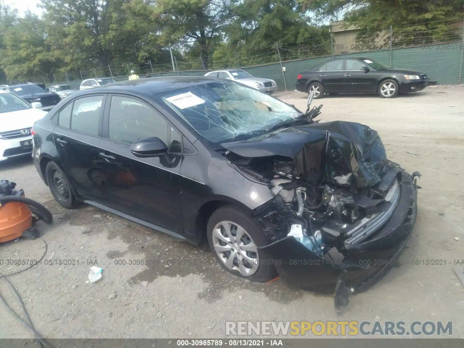 1 Photograph of a damaged car JTDEPRAE3LJ053970 TOYOTA COROLLA 2020