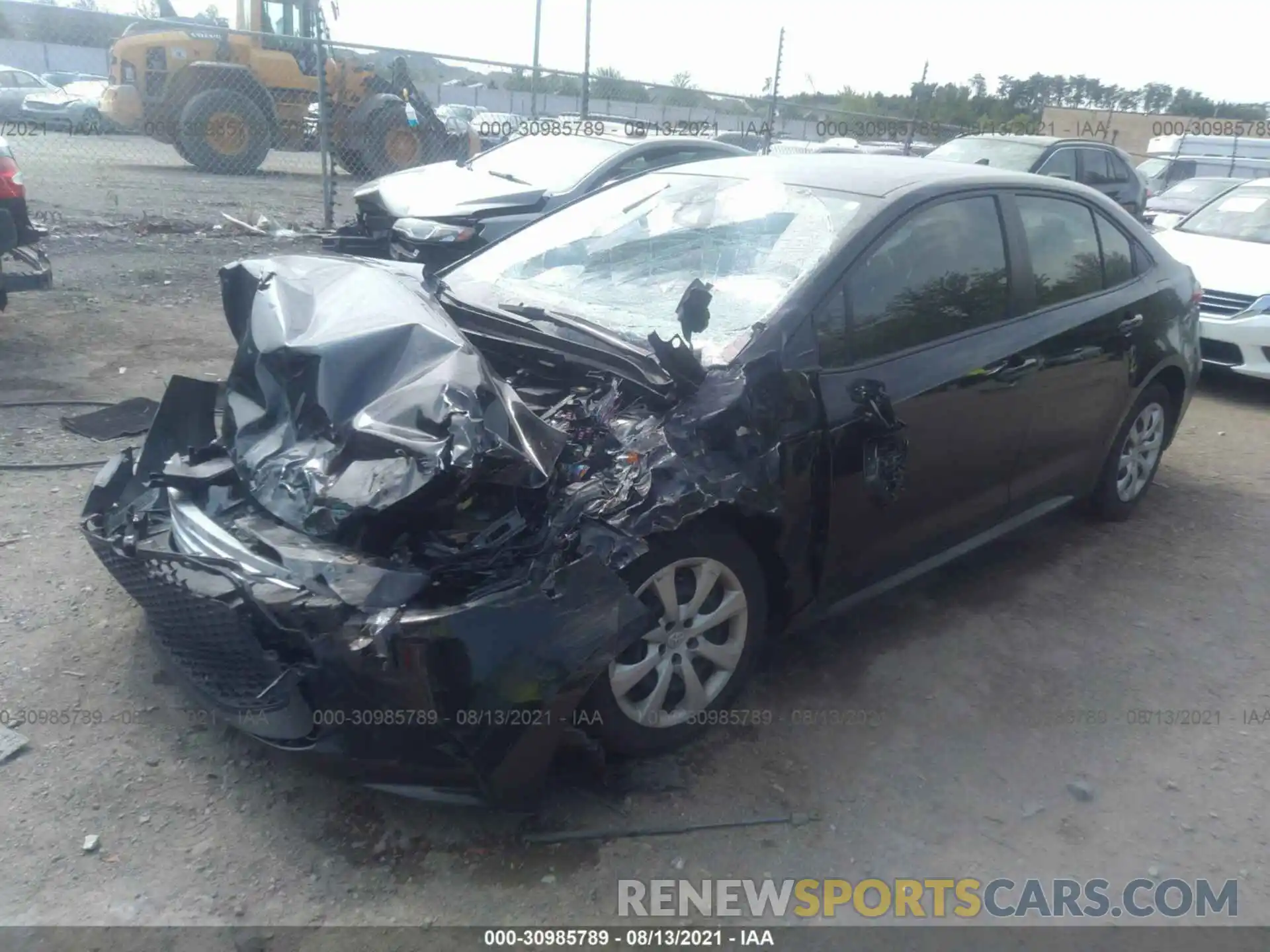 2 Photograph of a damaged car JTDEPRAE3LJ053970 TOYOTA COROLLA 2020