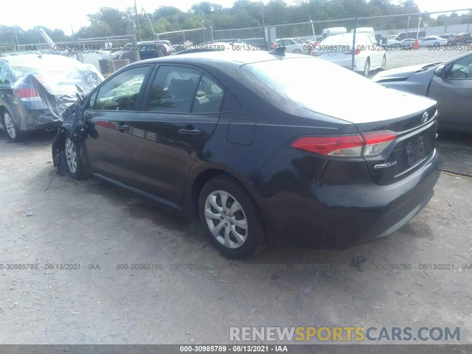 3 Photograph of a damaged car JTDEPRAE3LJ053970 TOYOTA COROLLA 2020