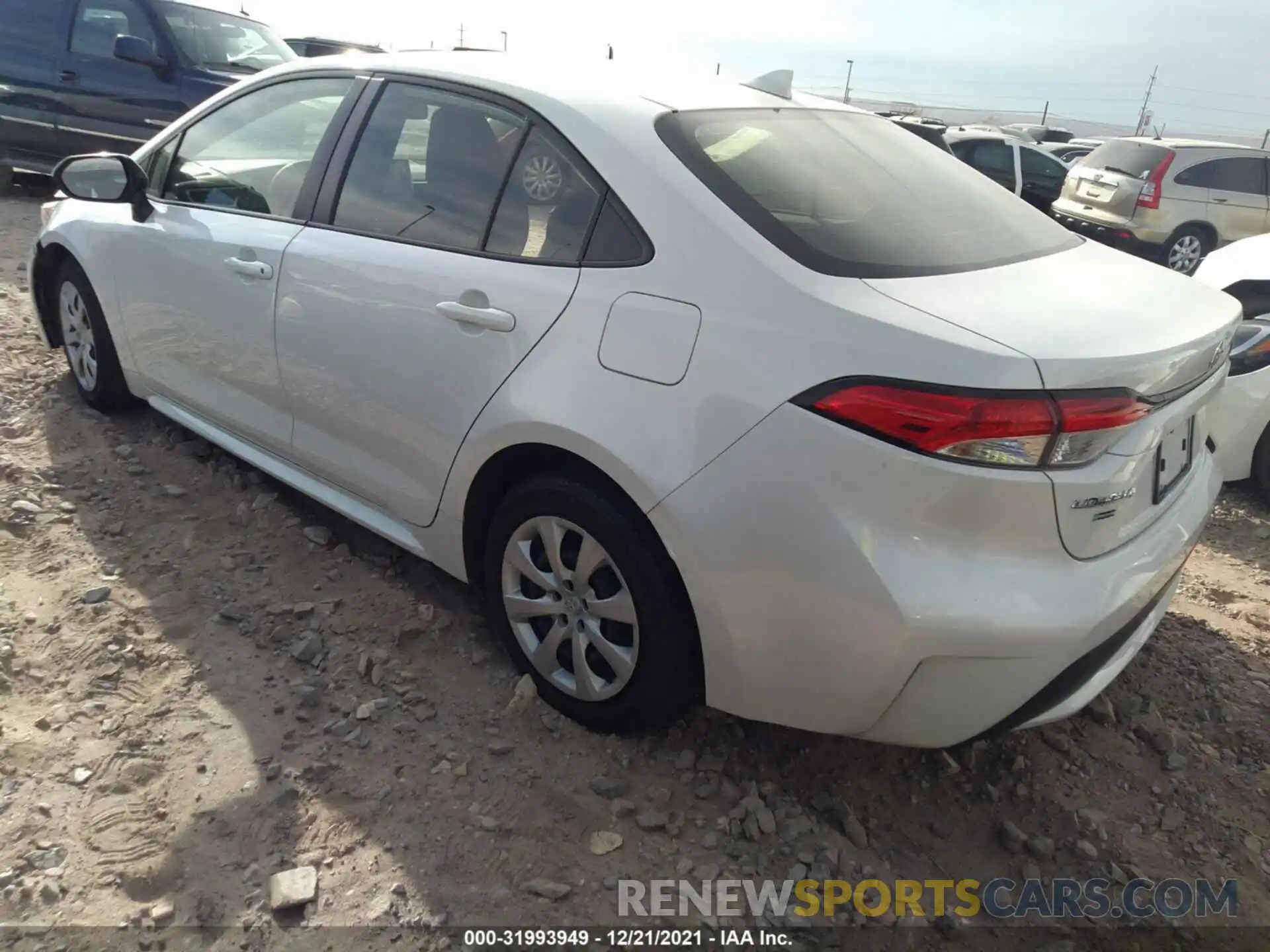 3 Photograph of a damaged car JTDEPRAE3LJ054519 TOYOTA COROLLA 2020