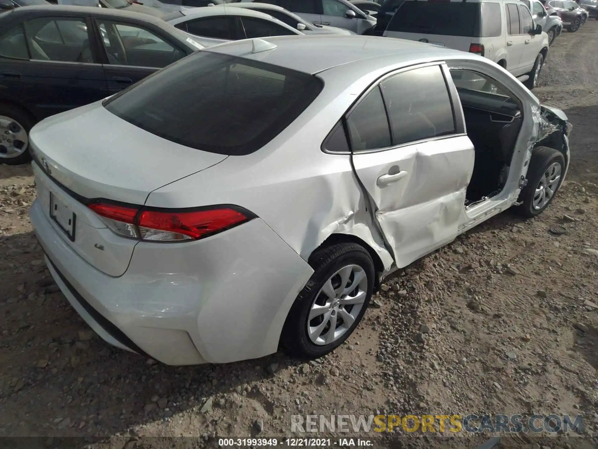 4 Photograph of a damaged car JTDEPRAE3LJ054519 TOYOTA COROLLA 2020