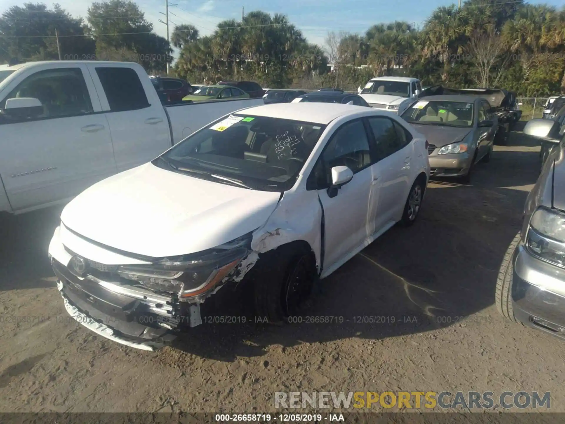 2 Photograph of a damaged car JTDEPRAE3LJ054892 TOYOTA COROLLA 2020