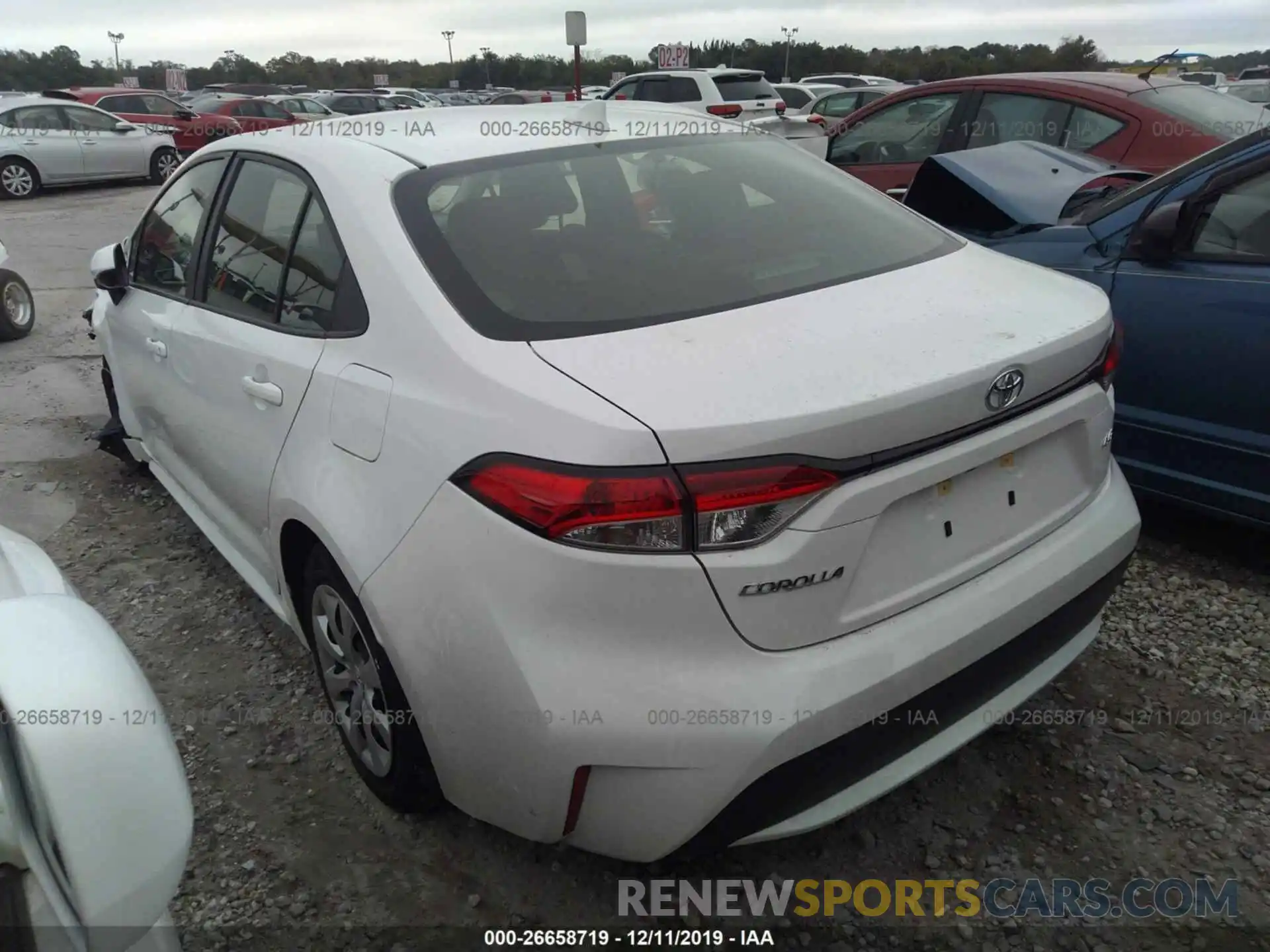 3 Photograph of a damaged car JTDEPRAE3LJ054892 TOYOTA COROLLA 2020