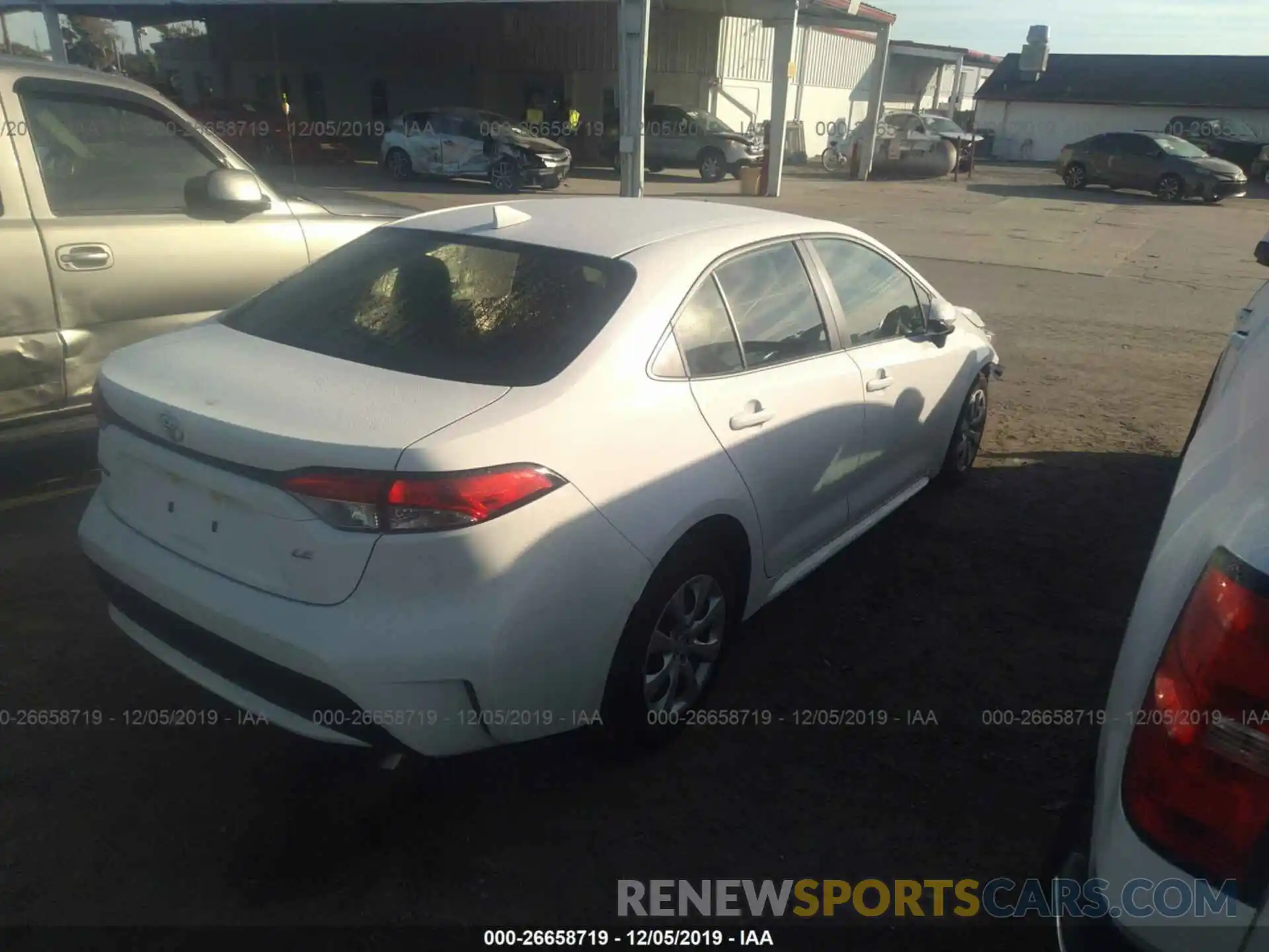 4 Photograph of a damaged car JTDEPRAE3LJ054892 TOYOTA COROLLA 2020