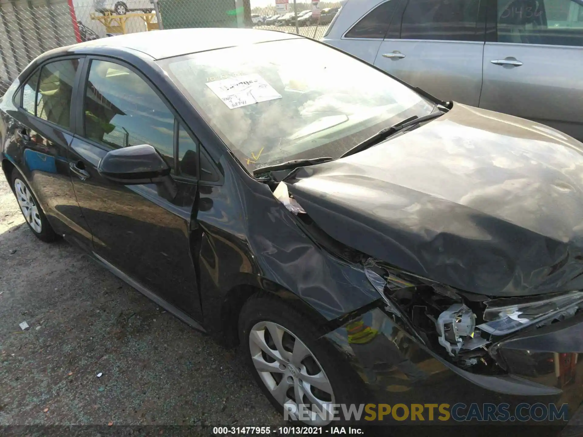 1 Photograph of a damaged car JTDEPRAE3LJ054908 TOYOTA COROLLA 2020