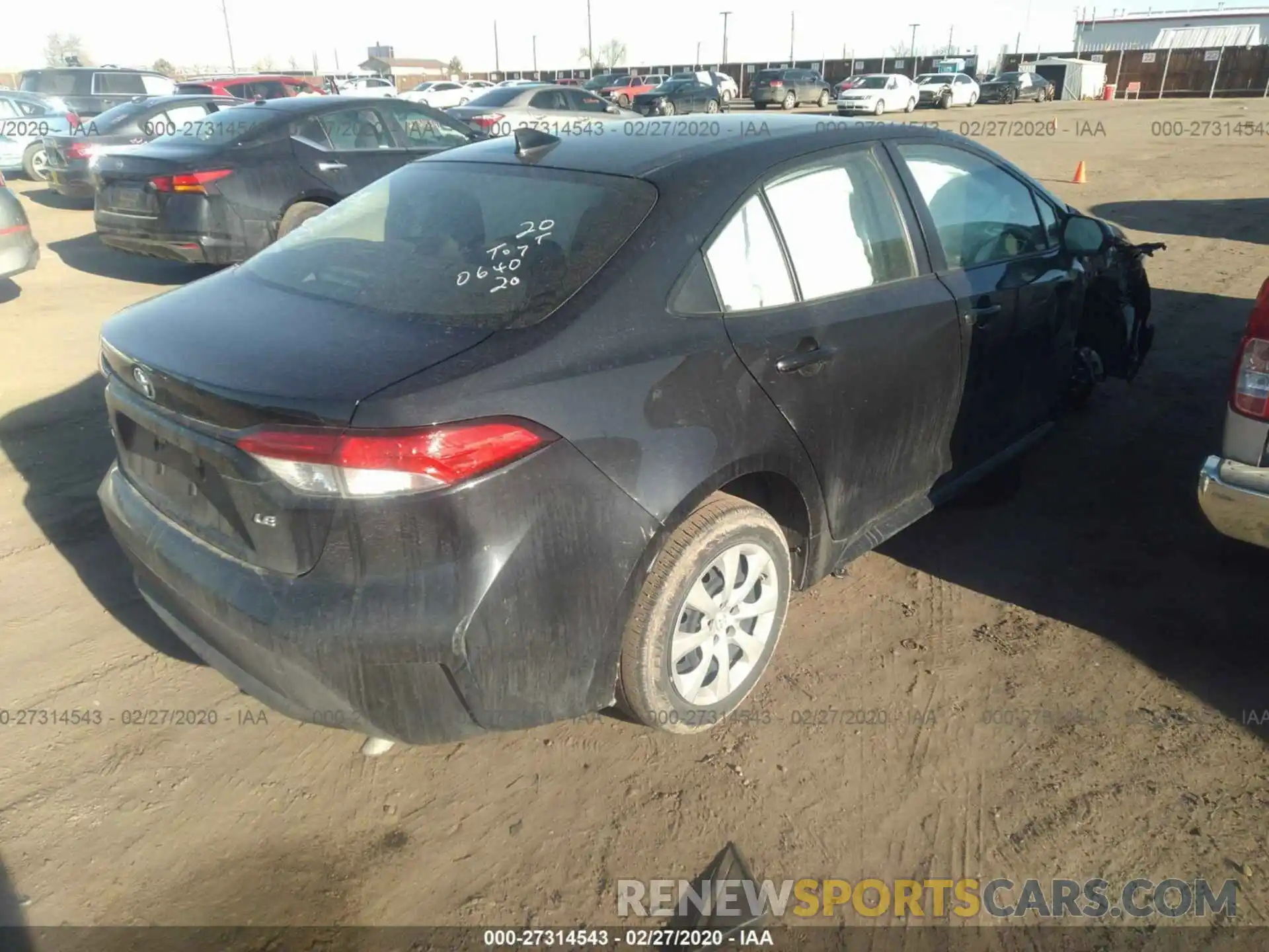 4 Photograph of a damaged car JTDEPRAE3LJ055072 TOYOTA COROLLA 2020