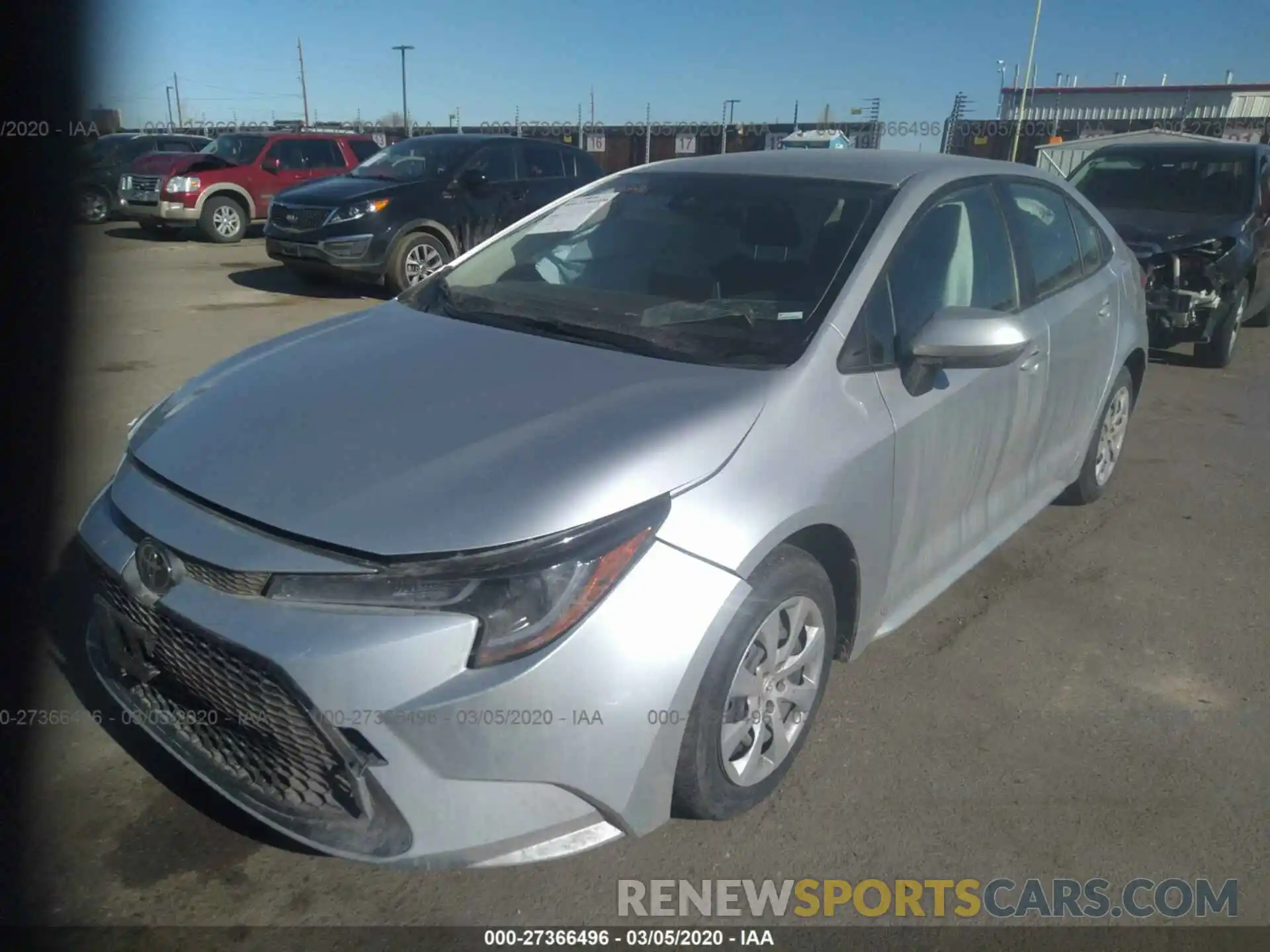 2 Photograph of a damaged car JTDEPRAE3LJ055511 TOYOTA COROLLA 2020