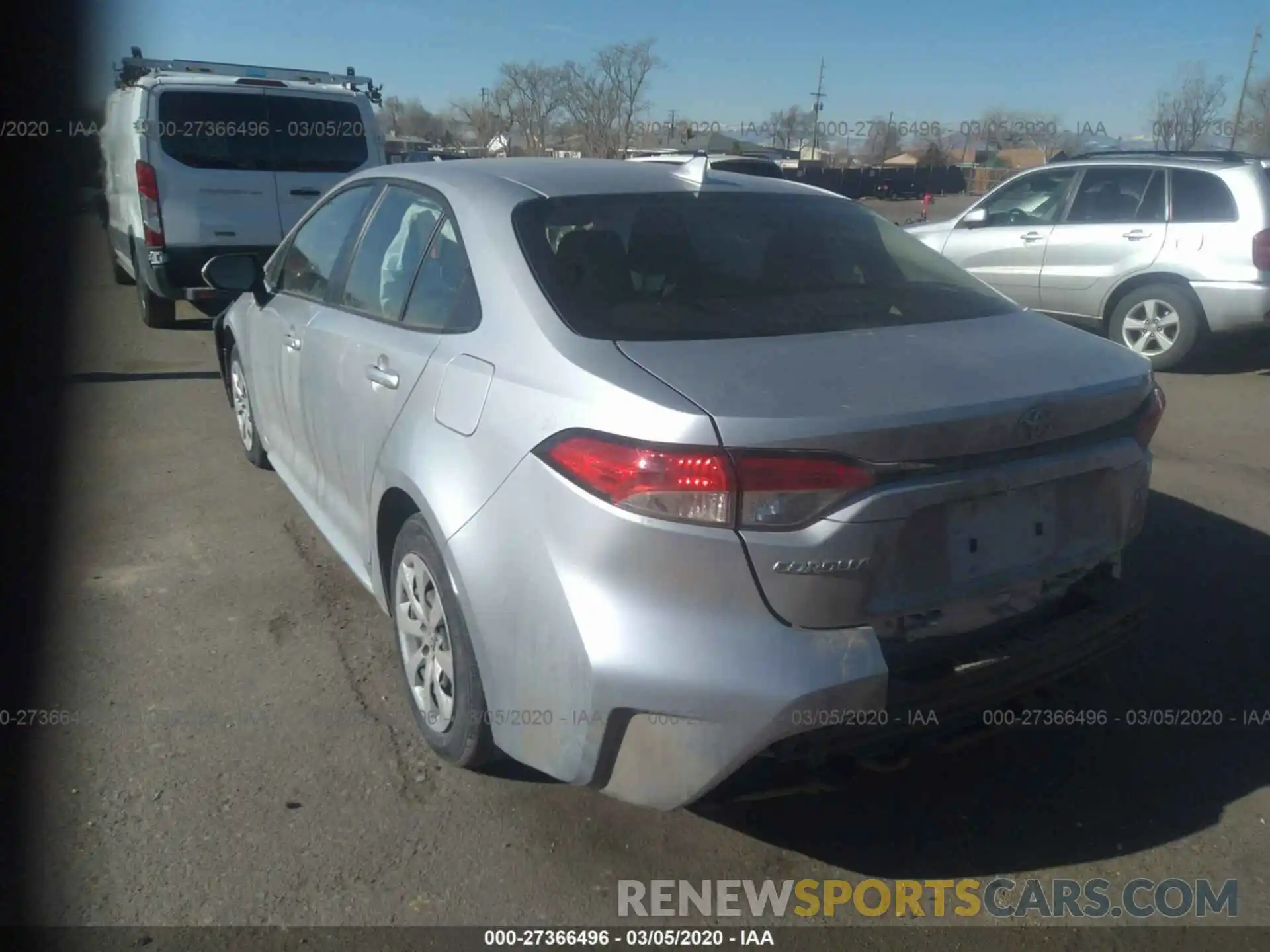 3 Photograph of a damaged car JTDEPRAE3LJ055511 TOYOTA COROLLA 2020