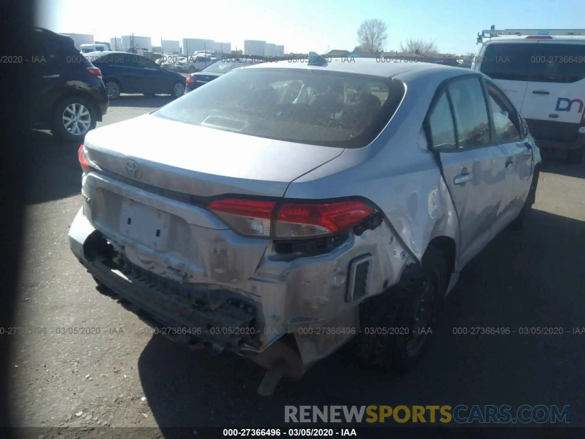 4 Photograph of a damaged car JTDEPRAE3LJ055511 TOYOTA COROLLA 2020