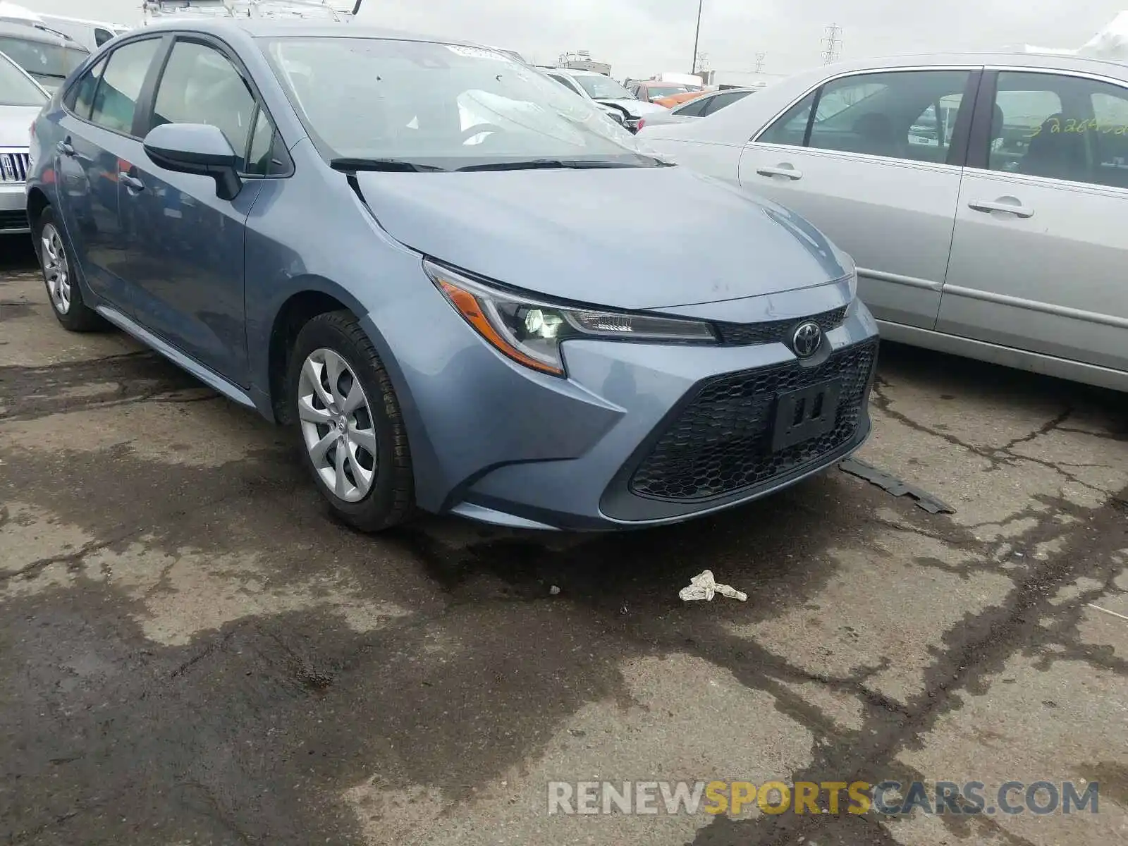 1 Photograph of a damaged car JTDEPRAE3LJ055539 TOYOTA COROLLA 2020