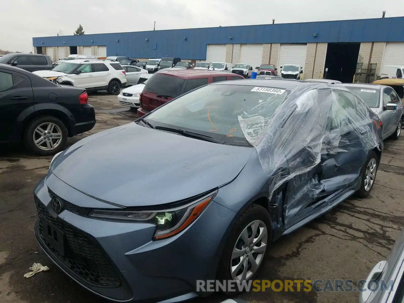 2 Photograph of a damaged car JTDEPRAE3LJ055539 TOYOTA COROLLA 2020