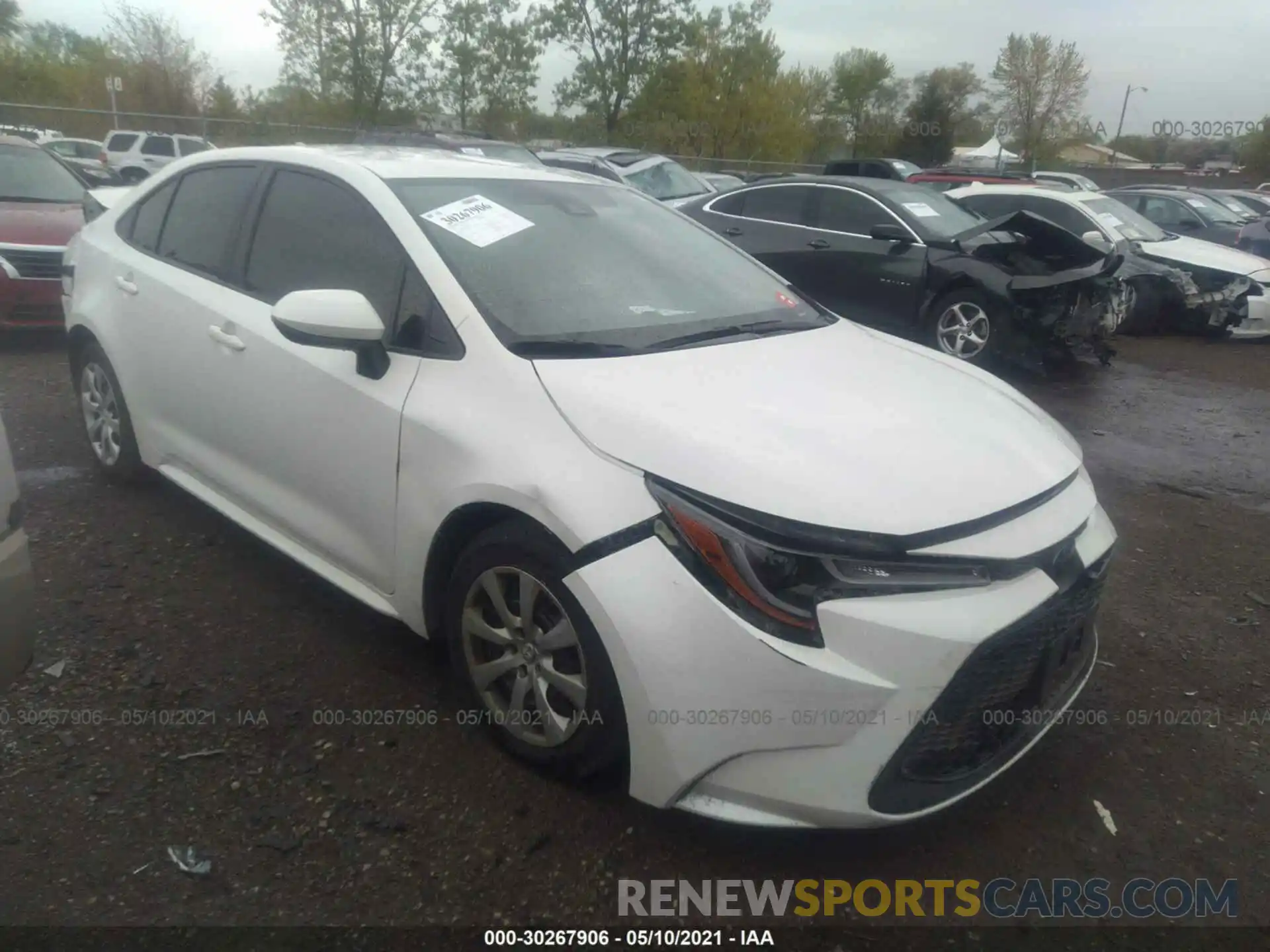 1 Photograph of a damaged car JTDEPRAE3LJ056335 TOYOTA COROLLA 2020