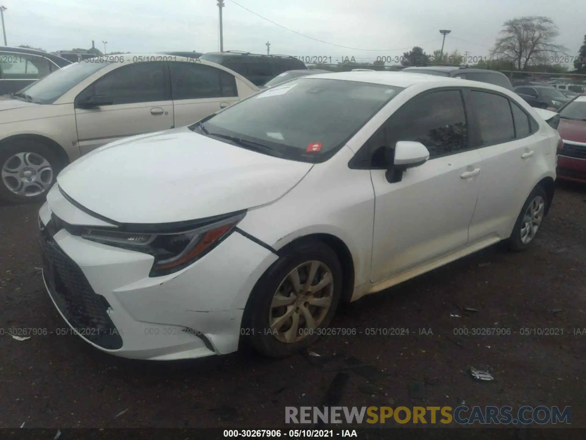 2 Photograph of a damaged car JTDEPRAE3LJ056335 TOYOTA COROLLA 2020