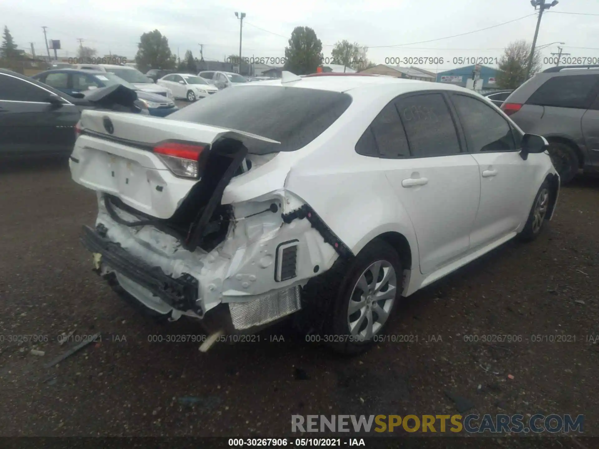 4 Photograph of a damaged car JTDEPRAE3LJ056335 TOYOTA COROLLA 2020