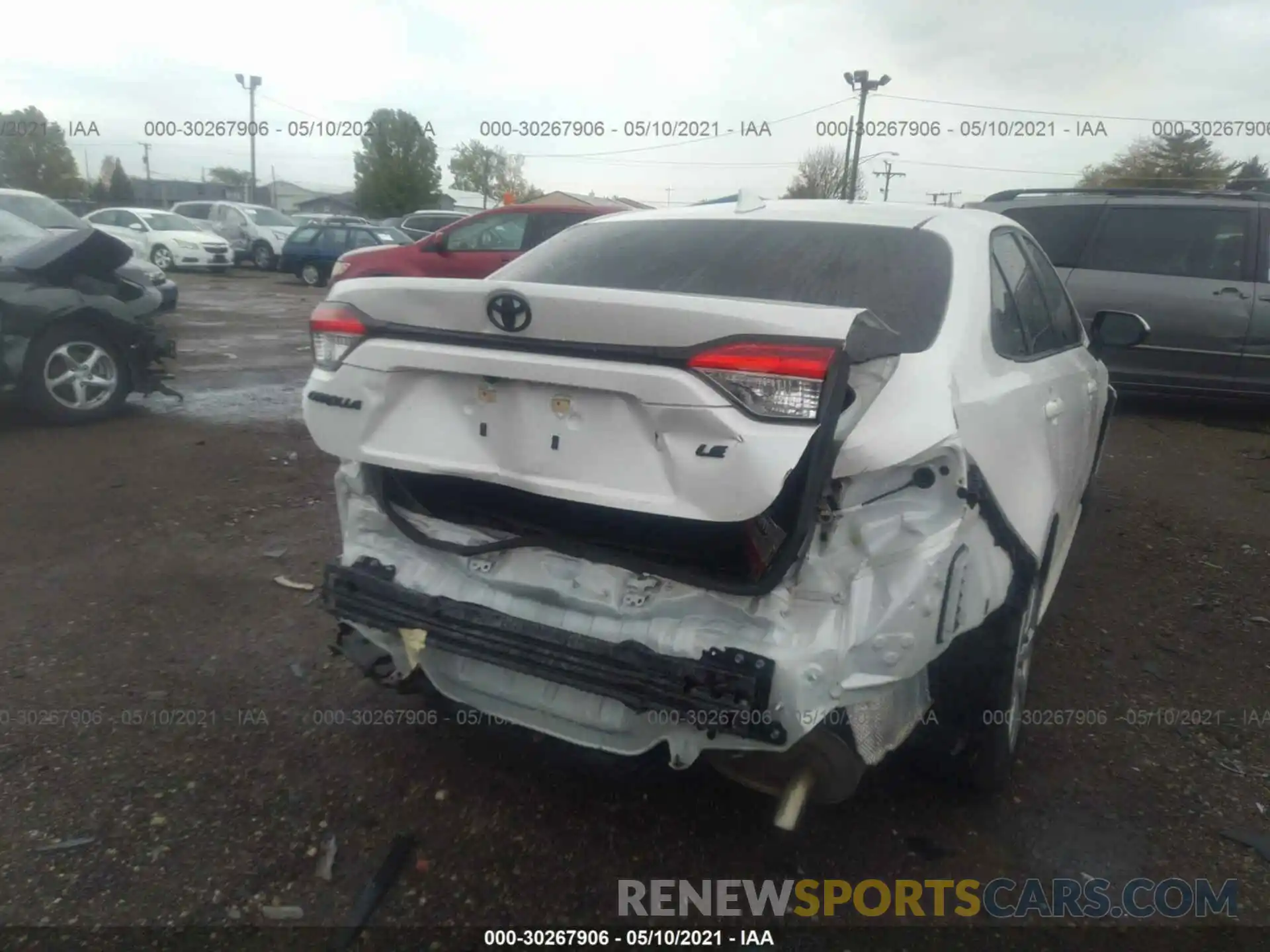 6 Photograph of a damaged car JTDEPRAE3LJ056335 TOYOTA COROLLA 2020