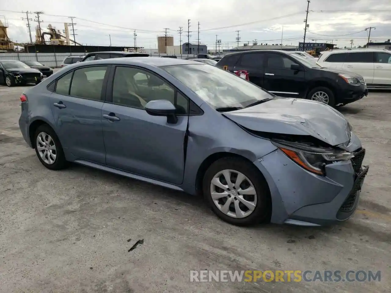 4 Photograph of a damaged car JTDEPRAE3LJ056383 TOYOTA COROLLA 2020