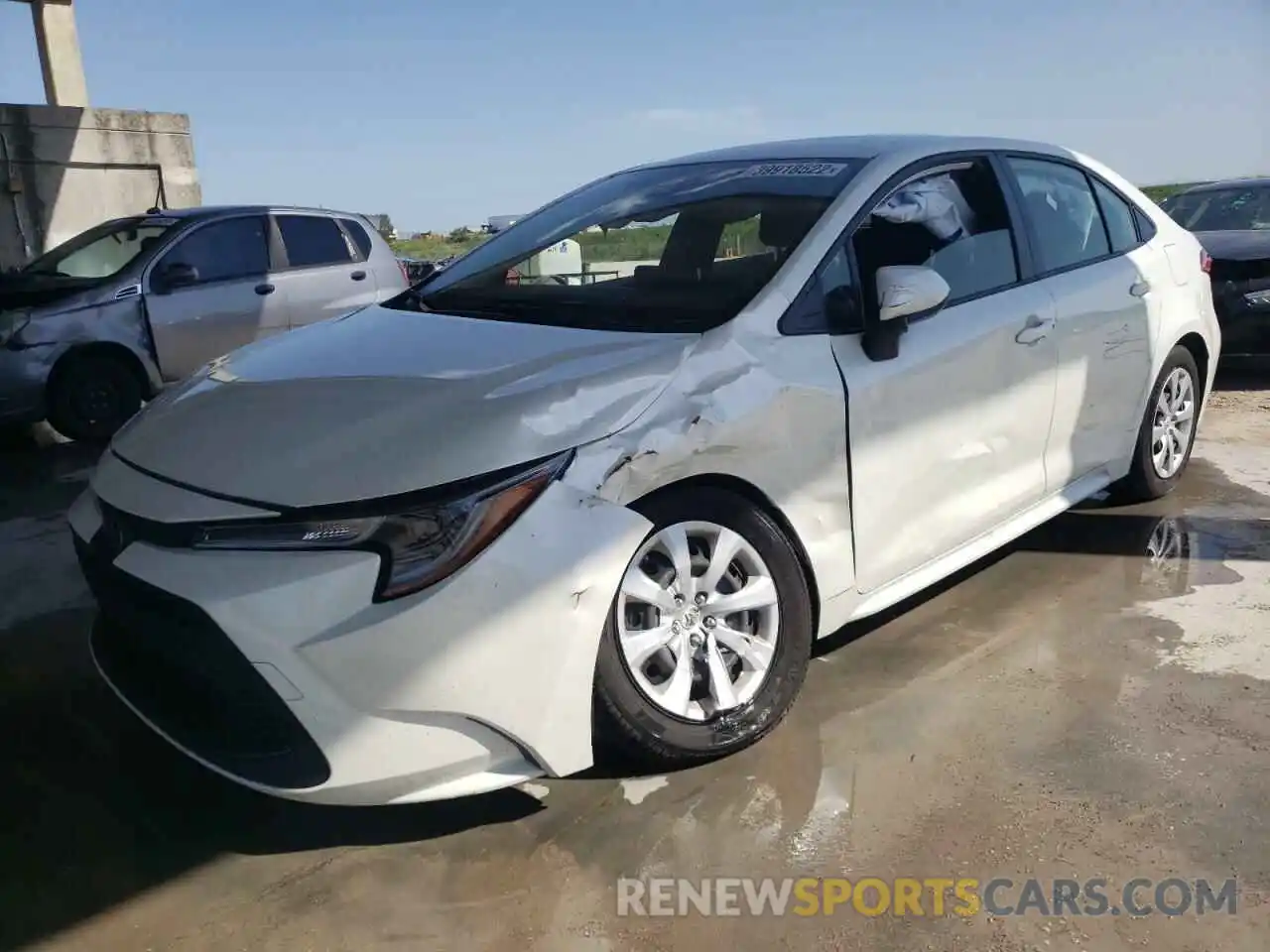 2 Photograph of a damaged car JTDEPRAE3LJ057162 TOYOTA COROLLA 2020